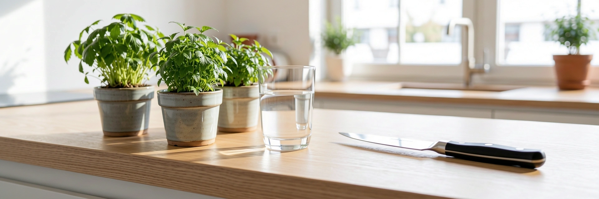 Minimalistische Küchenumgebung bei Luzern Nutrition